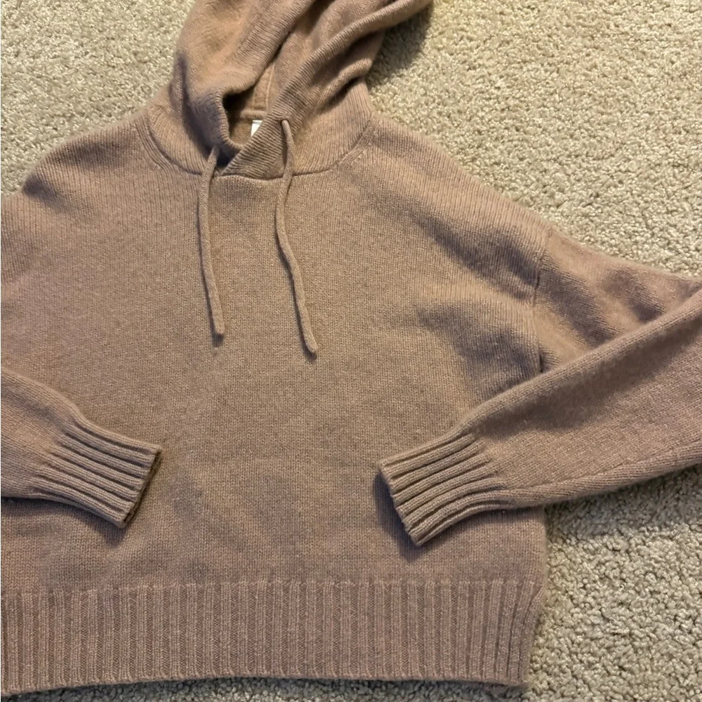 Babaton Cozy Brown Hooded Sweater